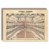 Seating plan greeting card of Royal Opera House Covent Garden