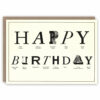 Typography birthday card