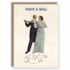 Ballroom dancing birthday card