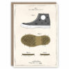 Converse boots greeting card