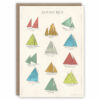 Sailing rigs greeting card