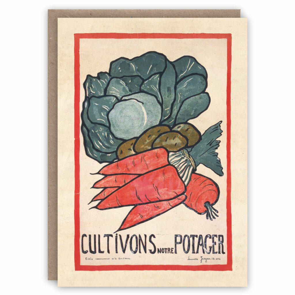 Vegetable greeting card