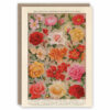 Vintage rose varieties greeting card