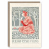 Vintage woodcut greeting card