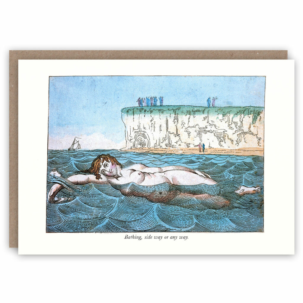 Outdoor swim greeting card