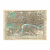 Vintage map and poster of London