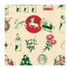 Detail from vintage style Christmas wrapping paper illustrating printer's 'decorators'