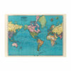 Vintage world map poster